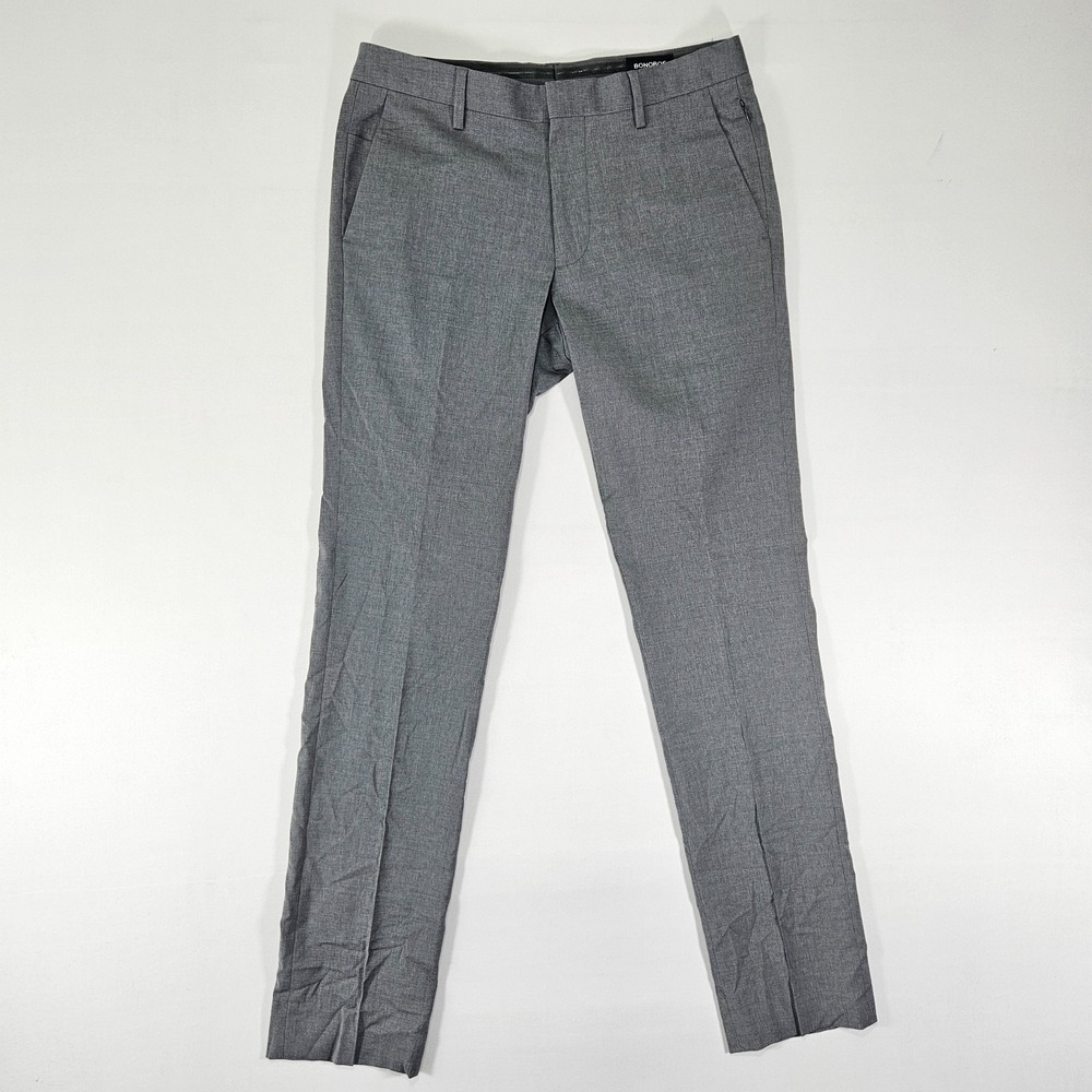 Bonobos Men's Dress Pant Trousers Flat‎ Front Marzotto Wool size 31x33